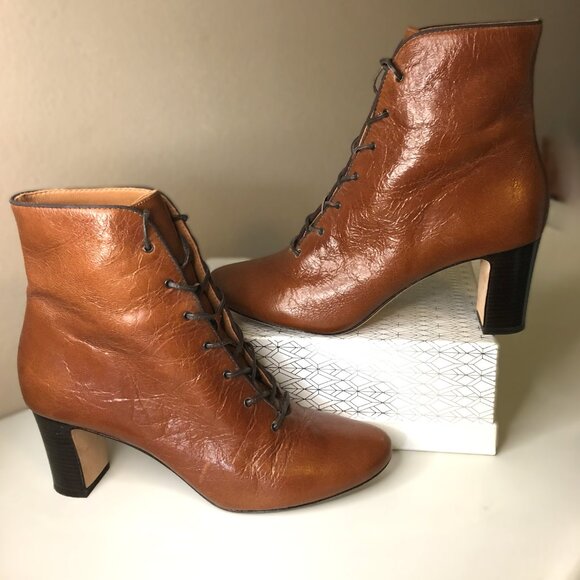 𝐓𝐨𝐫𝐲 𝐁𝐮𝐫𝐜𝐡 "Vienna" Lace-Up Ankle Boots ⊹  Size 9 - Picture 2 of 13